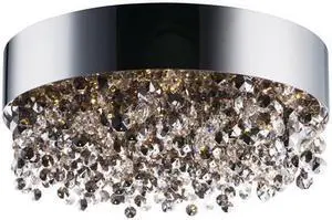 Maxim 39650MSKPC 16 in. Mystic 11-Light LED Flush Mount Ceiling Light, Polished Chrome
