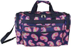 World Traveler 81T19-230 19 in. Carry-On Duffel Bag - Floral Paisley