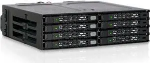 Icy Dock MB998IP-B 2.5 in. Mobile Rack ToughArmor Drive Enclosure Internal, 8 x HDD Supported - Black