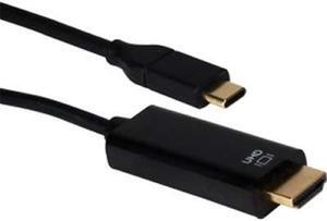 QVS USBCHD-06 6 ft. USB-C-Thunderbolt 3 to HDMI Ultra HD Video Converter Cable