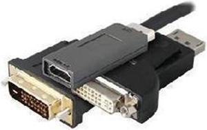 AddOn DISPORT2HDMIMM10F 10 ft. Black DisplayPort Male to HDMI Male Cable Male to Male