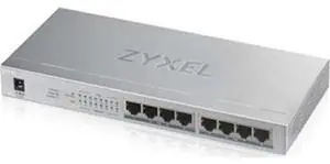 ZYXEL 8-Port GbE Unmanaged PoE Switch - 8 Ports - Manageable - 2 Layer Supported - Twisted Pair - -
