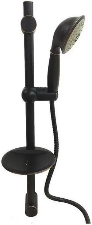 Kingston Brass KX2526SBB Showerscape Slide Bar Hand Shower, Naples Bronze