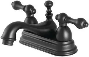 Kingston Brass KS3600AL Traditional 4 in. Centerset Lavatory Faucet - Matte Black