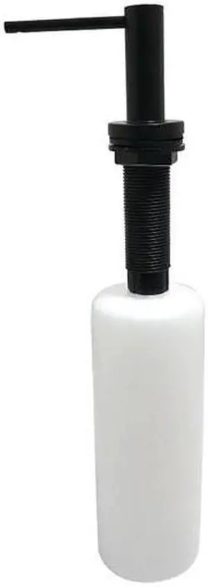 Kingston Brass SD8610 17 oz Elinvar Soap Dispenser with Straight Nozzle, Matte Black