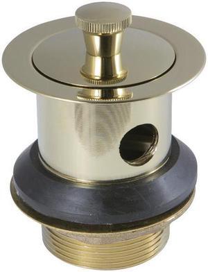 Kingston Brass DLL222 Trimscape Brass Lift & Lock Extended Drain with Overflow, Polished Brass