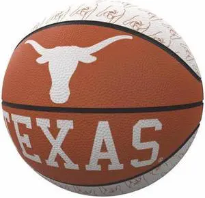Logo Brands 218-91MR-1 Texas Repeating Logo Mini-Size Rubber Basketball