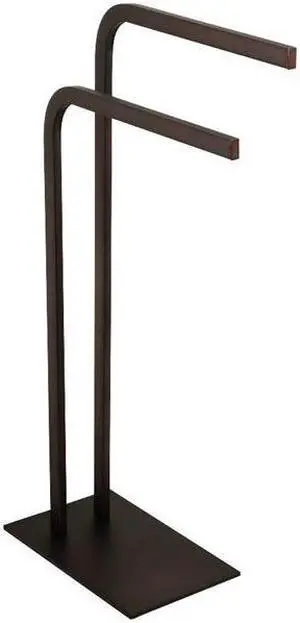 Kingston Brass SCC8005 Modern Edenscape Pedestal Dual Towel Rack - Oil Rubbed Bronze