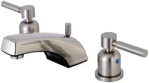 Kingston Brass KB8928DL 8 in. Concord Widespread Lavatory Faucet, Brushed Nickel
