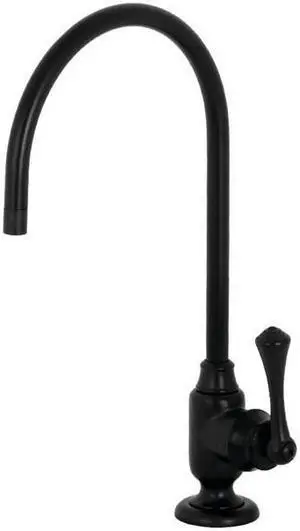 Kingston Brass KS5190BL Traditional Vintage Single-Handle Water Filtration Faucet - Matte Black