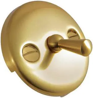 Kingston Brass DTL107 Made To Match Round Overflow Plate with Trip Lever, Satin Brass