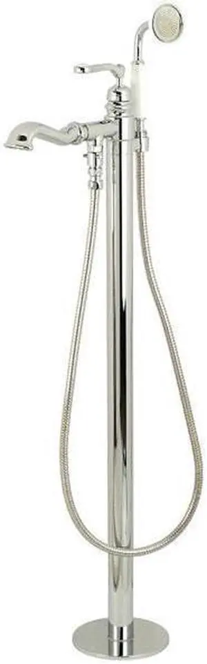 Kingston Brass KS7011RL Royale Royale Single Handle Freestanding Roman Tub Faucet with Hand Shower, Chrome