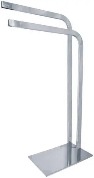 Kingston Brass SCC8001 Modern Edenscape Pedestal Dual Towel Rack - Polished Chrome