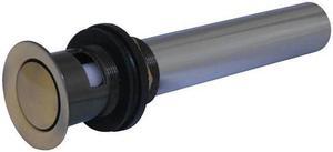 Kingston Brass KB8103 Modern Push Pop-Up Drain with Overflow - Vintage Brass