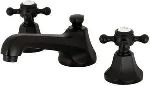 Kingston Brass KS4460BX Metropolitan 8 in. Widespread Lavatory Faucet, Matte Black - 15.87 x 12.05 x 3.76 in.