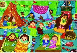 Euro Graphics 6060-0471 Party Time Pajama Party 60-Piece Puzzle Euro Graphics 6060-0471 Party Time Pajama Party 60-Piece Puzzle