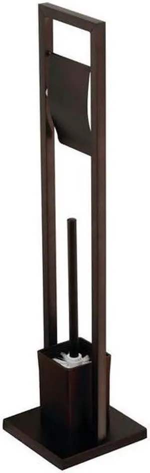Kingston Brass SCC8345 Modern Pedestal Toilet Paper Holder with Toilet Brush Holder - Oil Rubbed Bronze
