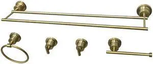 Kingston Brass BAH821318478SB Concord 5 Piece Bathroom Accessory Set - Satin Brass