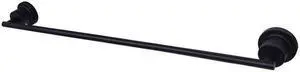 Kingston Brass BAH8211MB Concord 24 in. Single Towel Bar, Matte Black