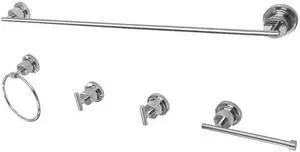 Kingston Brass BAH8230478C Concord 5 Piece Bathroom Accessory Set, Polished Chrome
