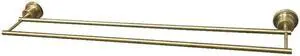 Kingston Brass BAH821330SB Concord 30 in. Double Towel Bar, Satin Brass