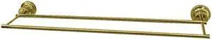 Kingston Brass BAH821330PB Concord 30 in. Double Towel Bar, Polished Brass