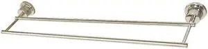 Kingston Brass BAH821330PN Concord 30 in. Double Towel Bar, Polished Nickel