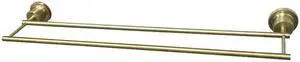 Kingston Brass BAH821318SB Concord 18 in. Double Towel Bar, Satin Brass