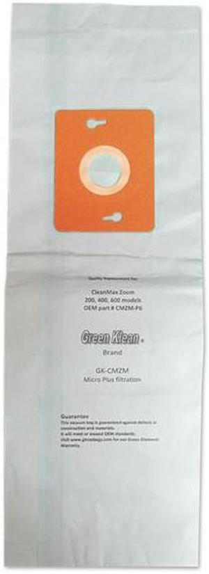 Green Klean GK-CMZM-CLN CleanMax Zoom 200, 400, 600 Models Replacement Vacuum Bags - Pack of 100