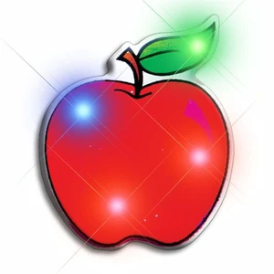 Blinkee 3735000 Red Apple Flashing Body Light Lapel Pins Blinkee 3735000 Red Apple Flashing Body Light Lapel Pins