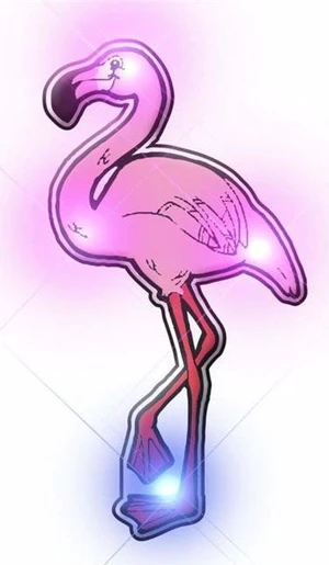 Blinkee 3385000 Flamingo Flashing Body Light Lapel Pins Blinkee 3385000 Flamingo Flashing Body Light Lapel Pins