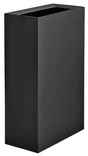 Safco 9448BL Mixx Recycling Center Rectangular Receptacle - 29 gallon - Steel - Black