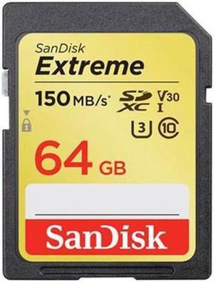 SanDisk SDSDXV6-064G-ANCIN 64GB Extreme UHS-I SDXC Memory Card - 150mbps
