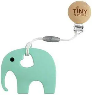 Tiny Teethers TC003 Silicone Mint Elephant Teether