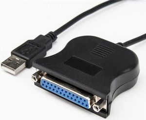 Rocstor Premium 4ft Parallel Printer Adapter USB DB25 parallel Type A Male Rocstor Premium 4ft Parallel Printer Adapter USB DB25 parallel Type A Male