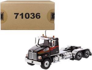 Diecast Masters 71036 1 by 50 Diecast Scale Day Cab Tractor for Western Star 4700 SF Tandem Model, Metallic Red & Silver