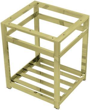 Fauceture VSP2522A2 Modern 25 x 22 in. Steel Bathroom Console Sink Base - Polished Brass