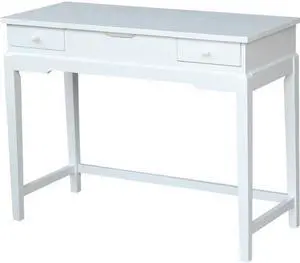 International Concepts DT08-2 31.5 x 40.2 x 17.1 in. Vanity Table, Snow White