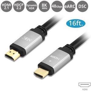 SIIG CB-H21111-S1 16 ft. Black Ultra High Speed HDMI Cable Male to Male