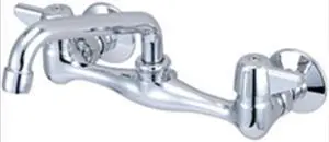 Central Brass Two Handle Wallmount Kitchen Faucet