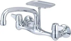 Central Brass Two Handle Wallmount Kitchen Faucet