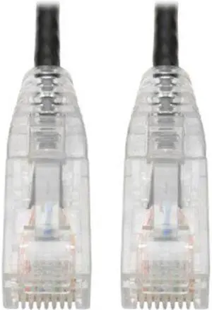 Tripp Lite N201-S03-BK CAT6 UTP RJ45 Molded Slim Gigabit Patch Cable, Black