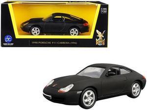 Road Signature 94221mtbk 1998 Porsche 911 996 Carrera Matt Black 1-43 Diecast Model Car