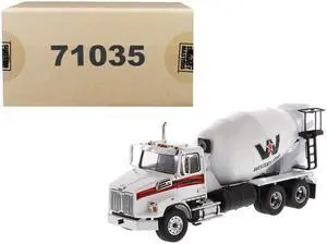 Western Star 4700 SB Concrete Mixer Truck White 1/50 Diecast Model by Diecast Masters