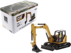 Diecast Masters 85592 CAT Caterpillar 309 CR Next Generation Mini Hydraulic Excavator with Work Tools & Operator High Line Series 1-50 Diecast Model