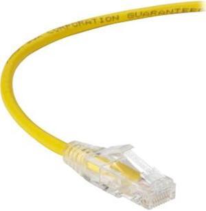 BLACK BOX C6APC28-YL-03 CAT6A 500-MHZ STRANDED ETHERNET PATCH CABLE - UNSHIELDED (UTP), CM PVC, SNAGLESS