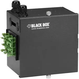 Black Box Network Services JPM397A 2 Port Wallmount Mini-DIN Rail Fiber Enclosure - Black