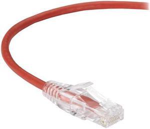 BLACK BOX C6PC28-RD-10 CAT6 250-MHZ STRANDED ETHERNET PATCH CABLE - UNSHIELDED (UTP), CM PVC, SNAGLESS
