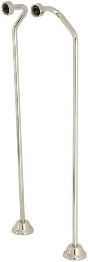 Kingston Brass CC476 Vintage Double Offset Bath Supply Lines, Polished Nickel