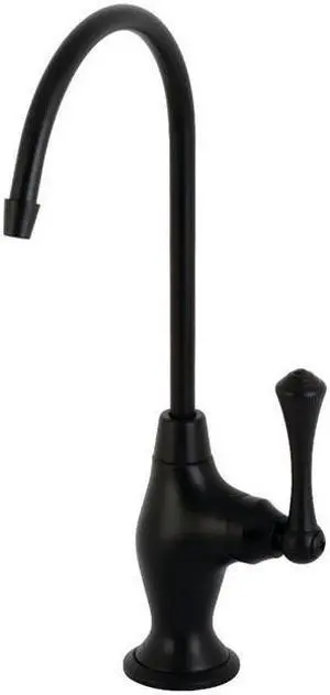 Kingston Brass KS3190BL Vintage Single Handle Water Filtration Faucet, Matte Black